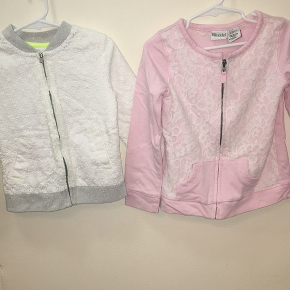 Cat & Jack | 2 Zip Up Sweaters - Picture 1 of 8